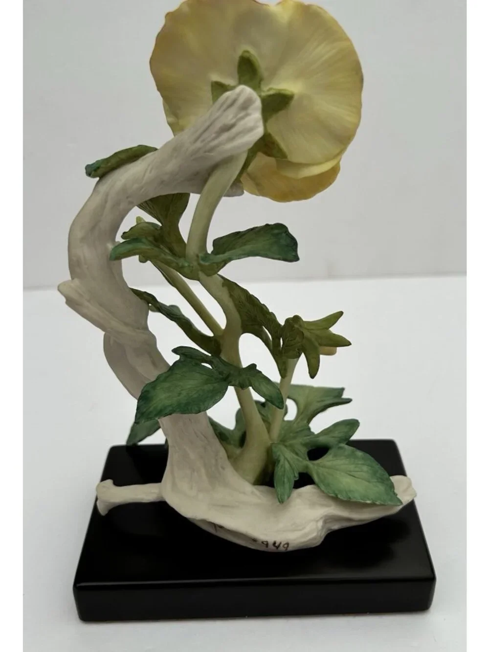 Cybis Porcelain Sculpture Figurine Pansies Butterfly Signed Limited Edition 949